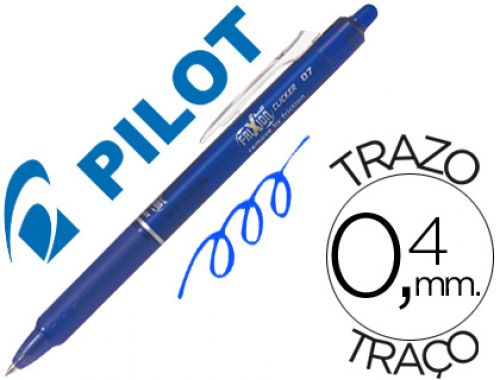 Esferografica pilot frixion clicker apagavel 0,7 mm cor azul , Pilot , 53683 , 4902505417511